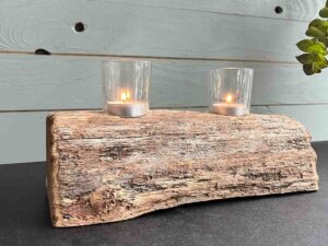 Treibholz Teelichthalter Seebrise