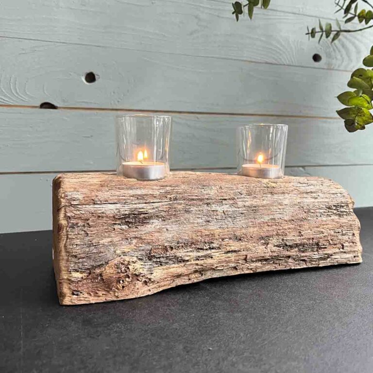 Treibholz Teelichthalter Seebrise