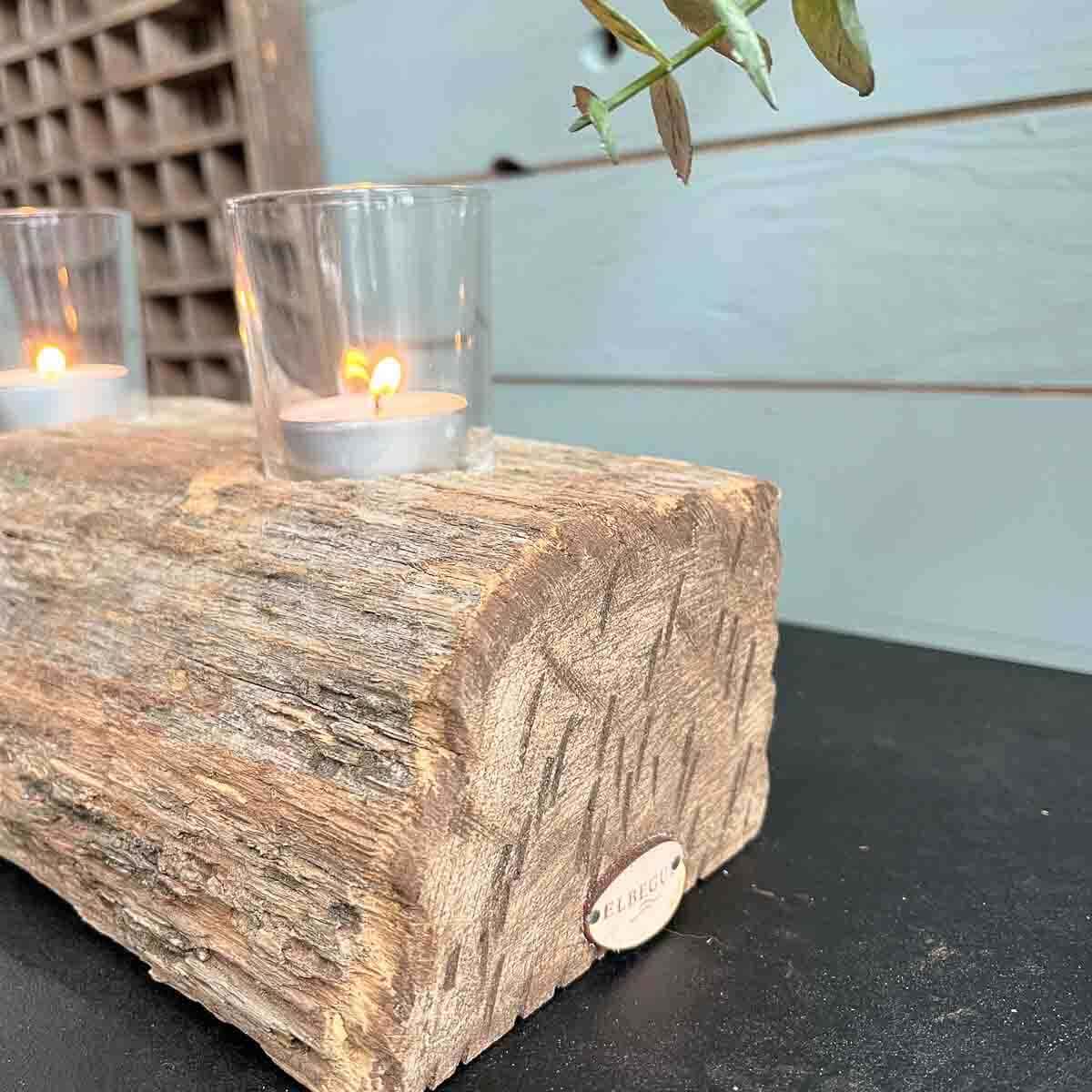 Treibholz Teelichthalter Seebrise