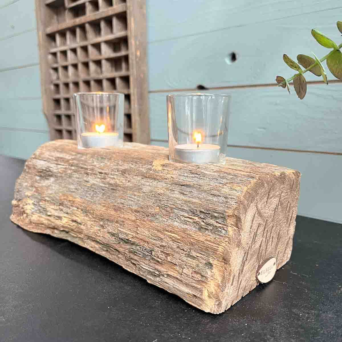 Treibholz Teelichthalter Seebrise