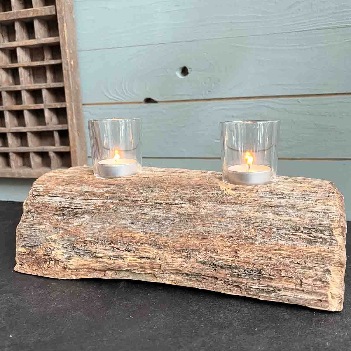 Treibholz Teelichthalter Seebrise