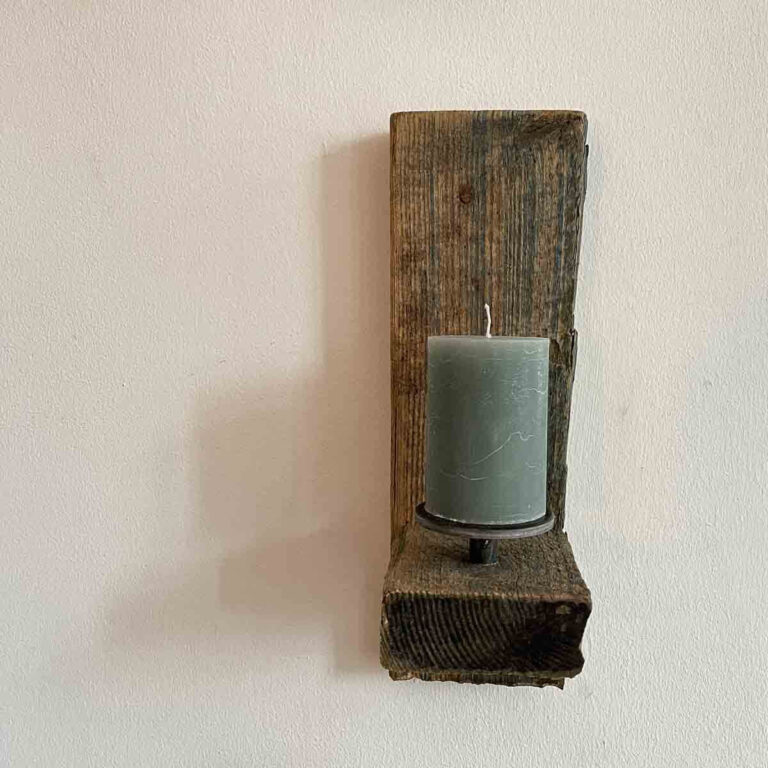 Treibholz Wandkerzenhalter Elbfeuer