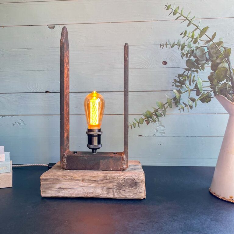 Treibholz Lampe Eisenfeuer
