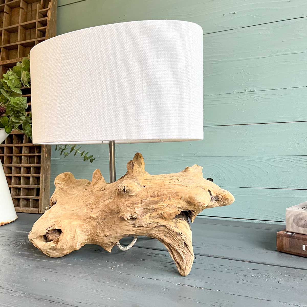 Treibholz Lampe Hafenkapitän