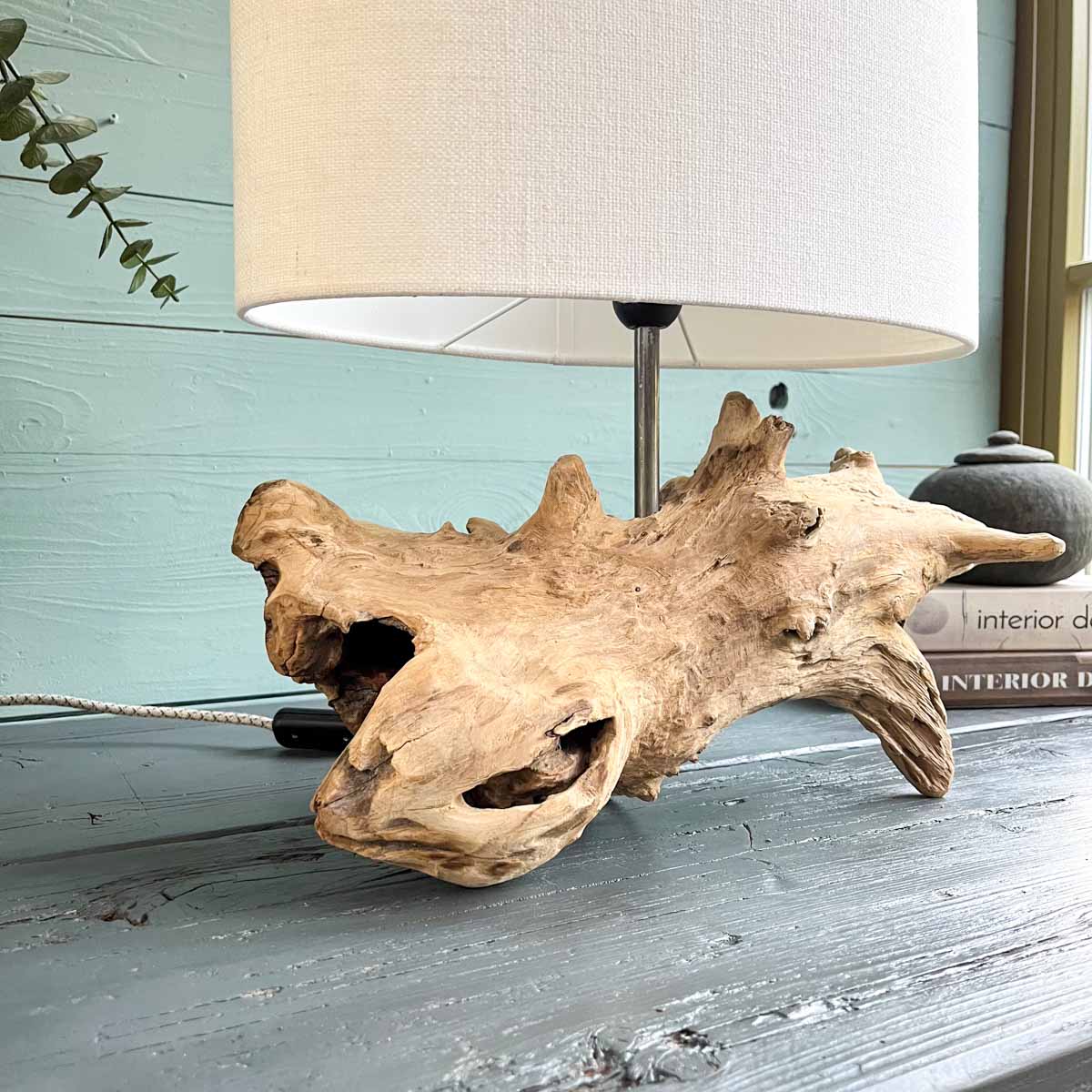 Treibholz Lampe Hafenkapitän